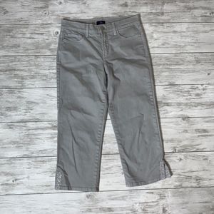 NYDJ Gray Cropped Leg Jeans Size 4